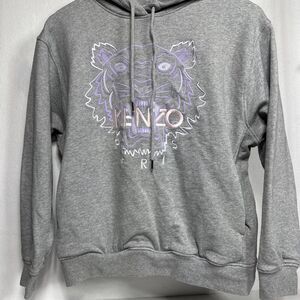 Kenzo Paris Hoodie Heather W/pink Tiger Paris Size XS Womans Excellent Condition
